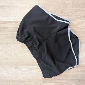 Champion Black Athletic Shorts with Gray Trim